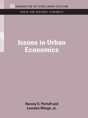 cover image of Issues in Urban Economics